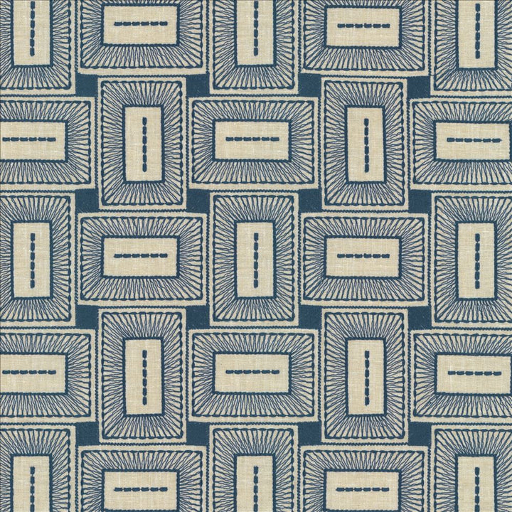 Box Office Navy  by Kasmir Designer Fabric 1463 55% Polyester
42% Cotton
3% Linen
 INDIA 50,000 Wyzenbeek Double Rubs Horizontal: 7 2/8 inches and Vertical: 7 6/8 inches 54  - Swanky Fabrics -