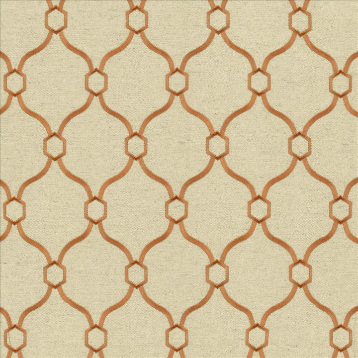 Braxton Copper by Kasmir Designer Fabric 5121 32% Viscose
30% Polyester
26% Linen
12% Rayon
 CHINA 60,000 Wyzenbeek Double Rubs </p><p>Repeat: Horizontal: 3 6/8 inches and Vertical: 5 inches 54 - Swanky Fabrics -