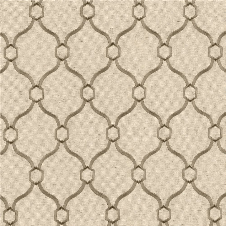 Braxton Silver by Kasmir Designer Fabric 5111 32% Viscose
30% Polyester
26% Linen
12% Rayon
 CHINA </p><p>Repeat: Horizontal: 3 6/8 inches and Vertical: 5 inches 54 - Swanky Fabrics -