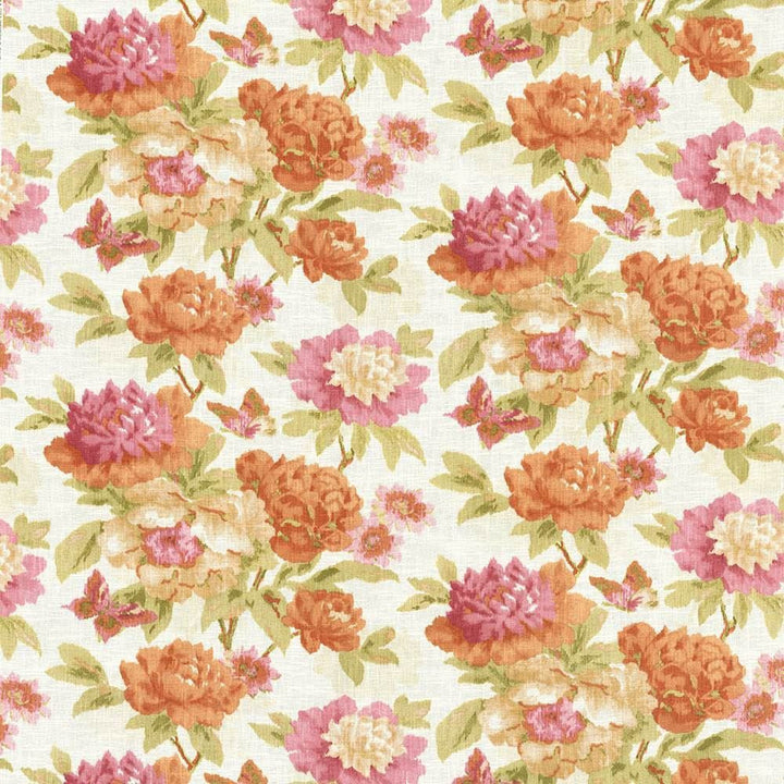 Briarhurst Spring by Kasmir Designer Fabric 5063 55% Linen
45% Cotton
 CHINA </p><p>Repeat: Horizontal: 54 inches and Vertical: 27 inches 54 - Swanky Fabrics -