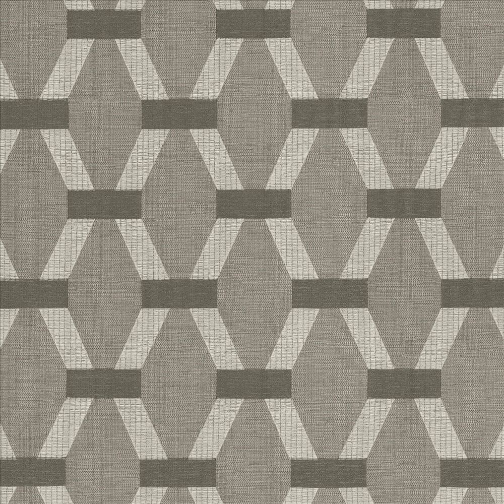 Brice Slate by Kasmir Designer Fabric 5153 55% Polyester 28% Cotton 17% Viscose INDIA 36,000 Wyzenbeek Double Rubs Horizontal: 5 2/8 inches and Vertical: 7 2/8 inches 56 - Swanky Fabrics -