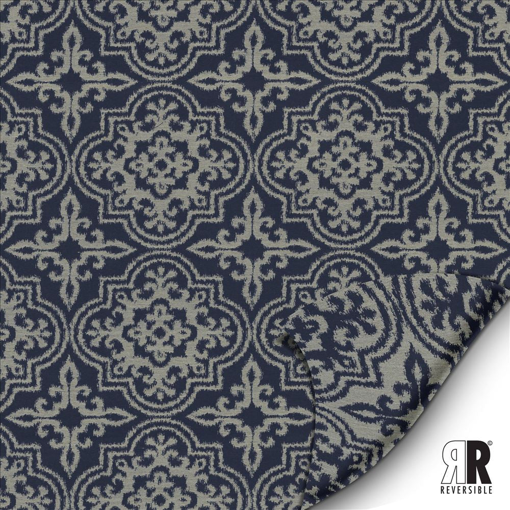 Bridgeport Navy by Kasmir Designer Fabric 1454 57% Polyester
36% Cotton
7% Linen
 USA 15,000 Wyzenbeek Double Rubs </p><p>Repeat: Horizontal: 13 4/8 inches and Vertical: 13 3/8 inches 54 - Swanky Fabrics -