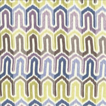 Brittingham Ikat Crocus by Kasmir Designer Fabric 1435 100% Linen CHINA 48,000 Wyzenbeek Double Rubs H: 6 6/8 inches, V: 25 2/8 inches 54 - Swanky Fabrics - Kasmir