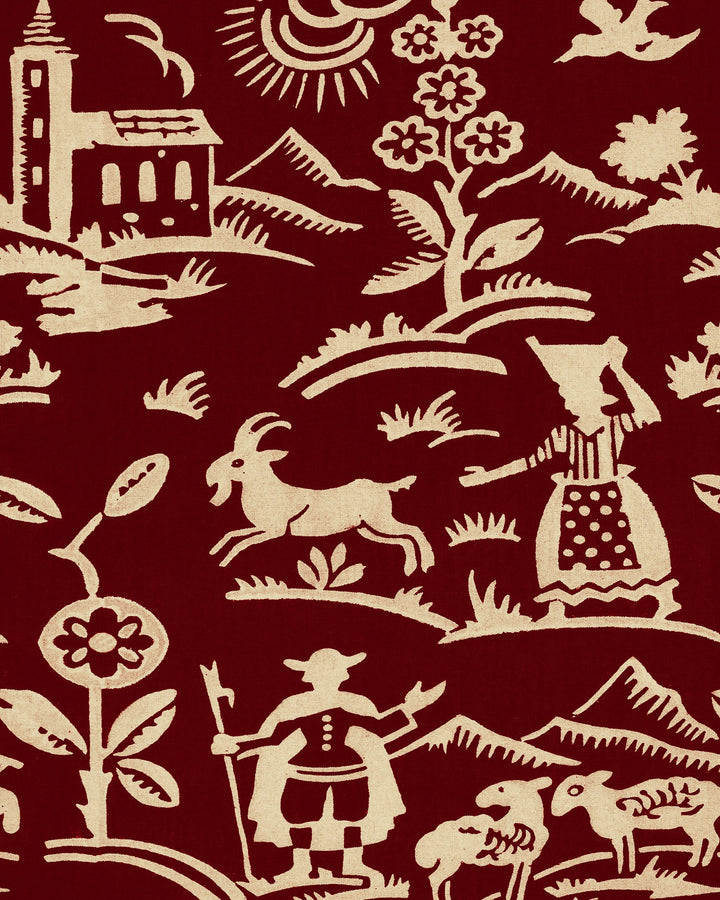 Brixen Maroon wallpaper by Mind the Gap (WP30137), swatch
