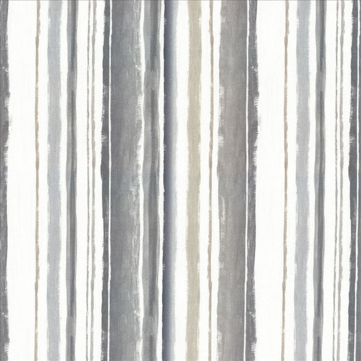 Brookmere Stripe Slate by Kasmir Designer Fabric See sample 100% Cotton
 INDIA 3,000 Wyzenbeek Double Rubs </p><p>Repeat: Horizontal: 13 4/8 inches and Vertical: N/A 54 - Swanky Fabrics -