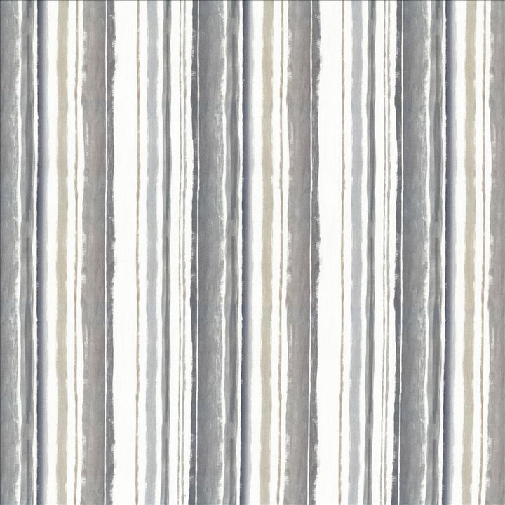 Brookmere Stripe Slate by Kasmir Designer Fabric 5078 100% Cotton
 INDIA 3,000 Wyzenbeek Double Rubs </p><p>Repeat: Horizontal: 13 4/8 inches and Vertical: N/A 54 - Swanky Fabrics -
