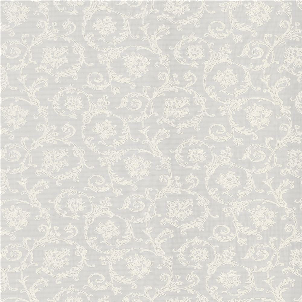 Buckinghamshire Ivory by Kasmir Designer Fabric 1444 100% Polyester TURKEY Horizontal: 27 inches and Vertical: 11 6/8 inches 114 - 115 - Swanky Fabrics -