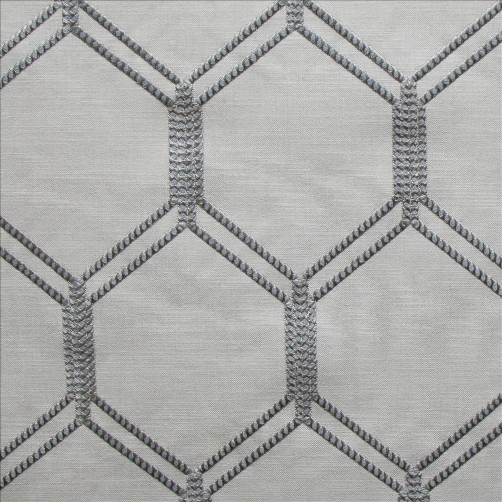 Burbank Seafoam  by Kasmir Designer Fabric 1476 73% Cotton 27% Polyester  INDIA  </p><p>Repeat: Horizontal: 5 3/8 inches and Vertical: 9 4/8 inches 54  - Swanky Fabrics -