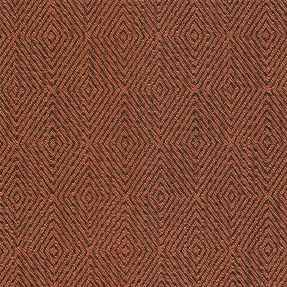 Burundi Ember by Kasmir Designer Fabric 5094 100% Polyester CHINA 15,000 Wyzenbeek Double Rubs Horizontal: 1 2/8 inches and Vertical: 2 inches 55 - 56 - Swanky Fabrics -
