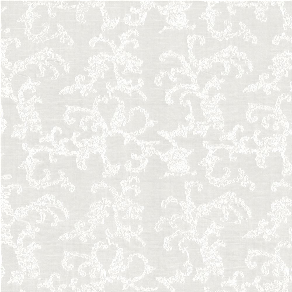 Bustle Wheat by Kasmir Designer Fabric 5077 100% Polyester Embroidery 100% Polyester CHINA Not Tested Horizontal: 20 4/8 inches and Vertical: 17 2/8 inches 43 - 58 - Swanky Fabrics -