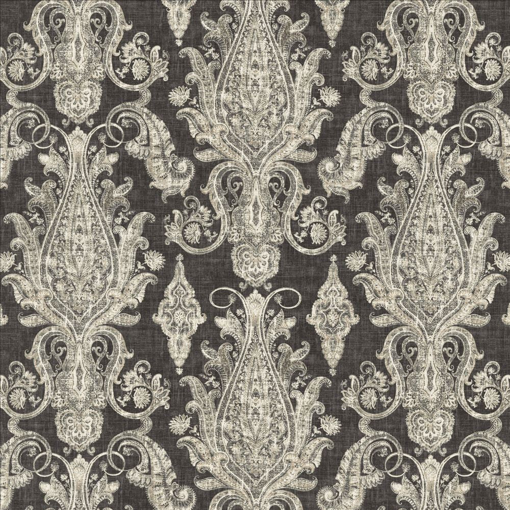 Buta Peppercorn by Kasmir Designer Fabric 5141 55% Linen
45% Rayon
 USA 18,000 Wyzenbeek Double Rubs </p><p>Repeat: Horizontal: 27 inches and Vertical: 25 2/8 inches 54 - Swanky Fabrics -