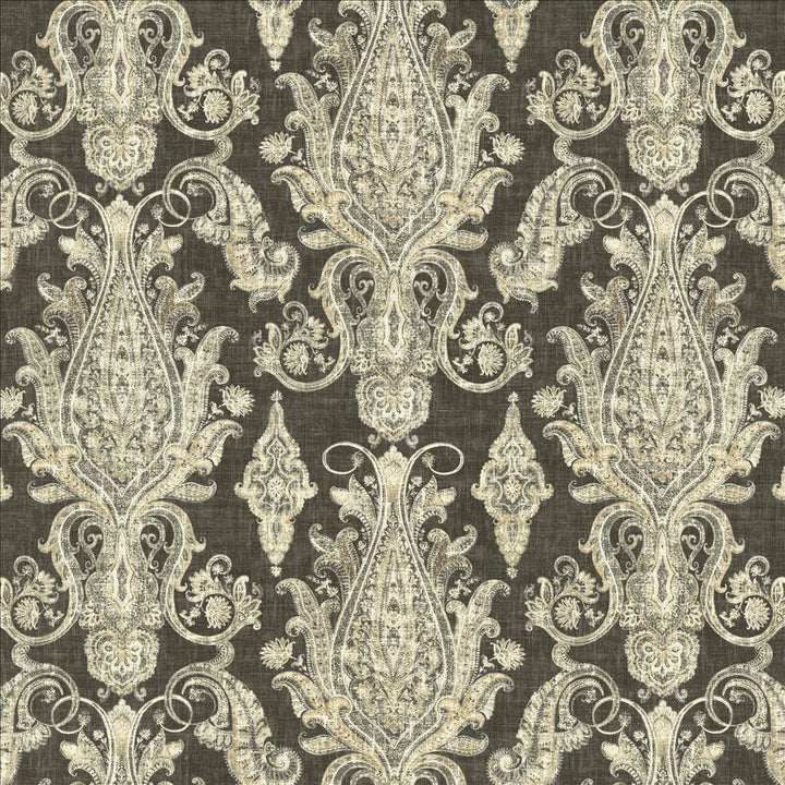 Buta Peppercorn by Kasmir Designer Fabric See sample 55% Linen
45% Rayon
 USA 15,000 Wyzenbeek Double Rubs </p><p>Repeat: Horizontal: 27 inches and Vertical: 25 2/8 inches 54 - Swanky Fabrics -