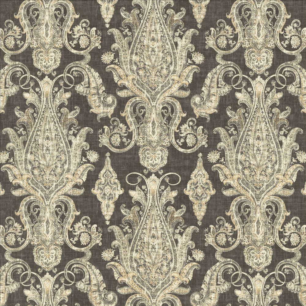 Buta Peppercorn by Kasmir Designer Fabric 5141 55% Linen
45% Rayon
 USA </p><p>Repeat: Horizontal: 27 inches and Vertical: 25 2/8 inches 54 - Swanky Fabrics -