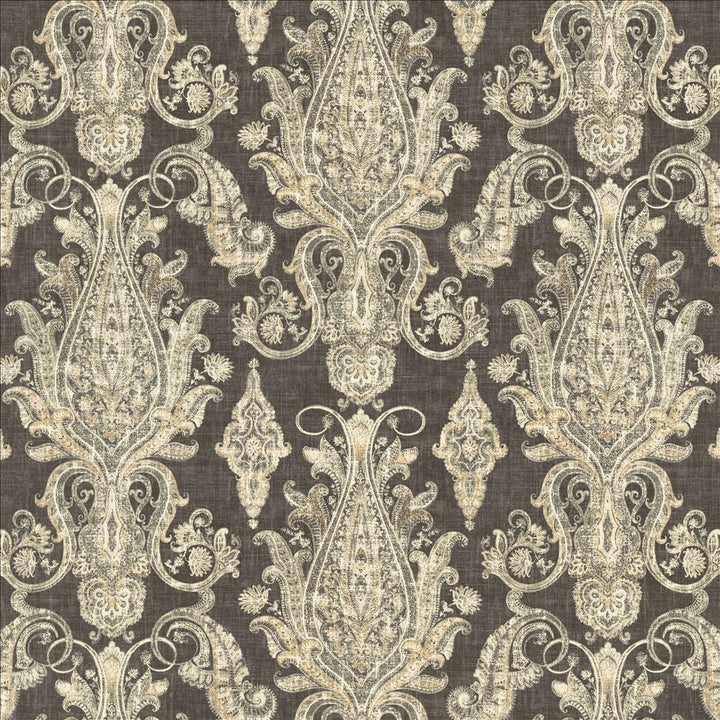 Buta Peppercorn by Kasmir Designer Fabric 5141 55% Linen
45% Rayon
 USA </p><p>Repeat: Horizontal: 27 inches and Vertical: 25 2/8 inches 54 - Swanky Fabrics -