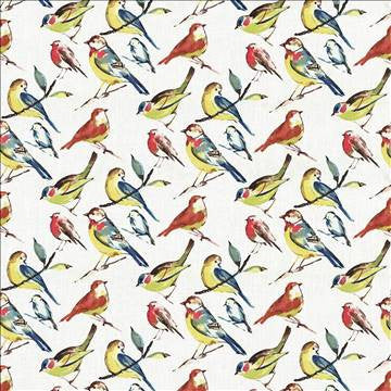 Bye Bye Birdie Summer by Kasmir Designer Fabric 5063 55% Linen 45% Rayon USA 9,000 Wyzenbeek Double Rubs H: 27 inches, V: 25 2/8 inches 54 - Swanky Fabrics - Kasmir