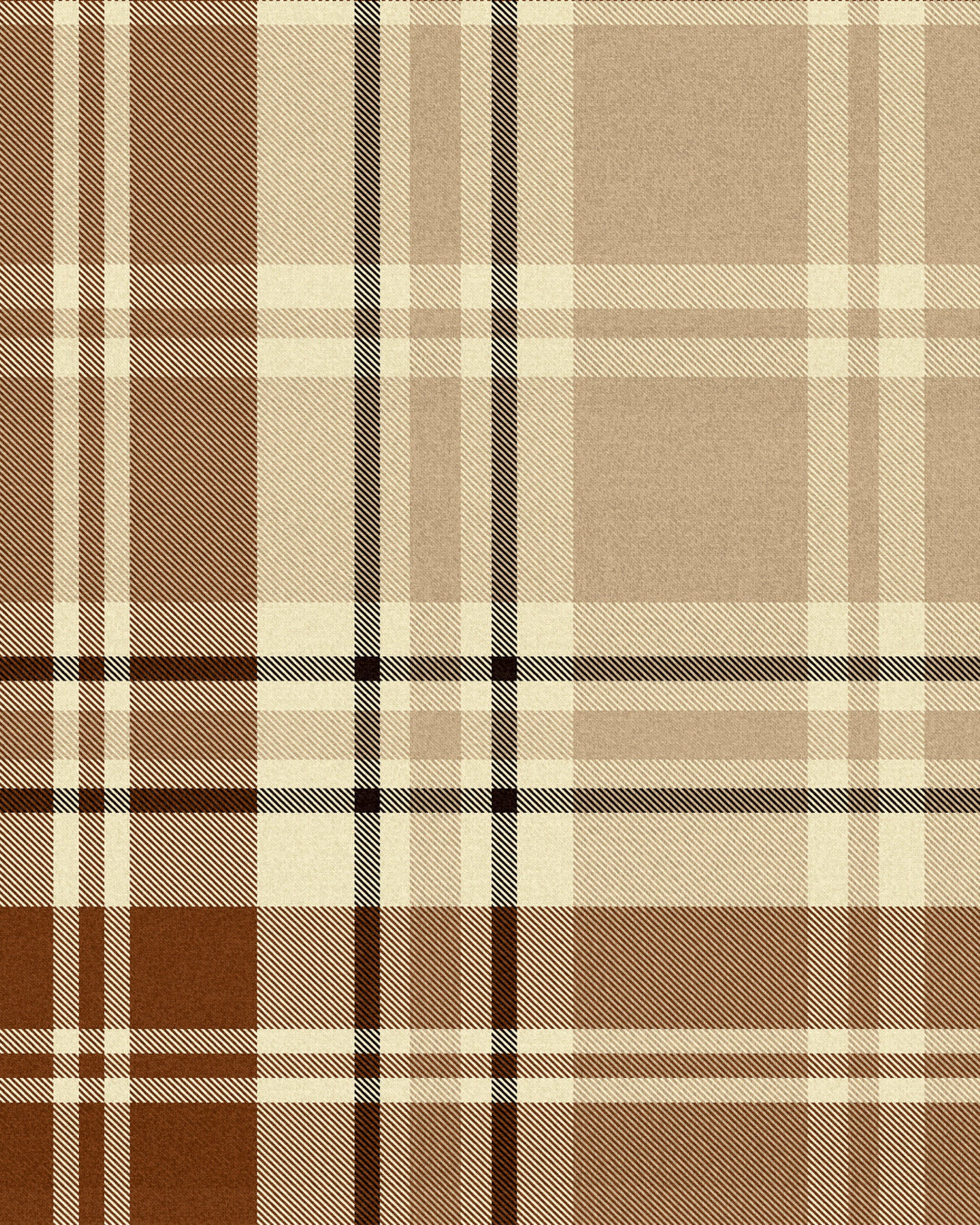 Chesterfield Plaid Cappuccino wallpaper by Mind the Gap (WP30080), swatch