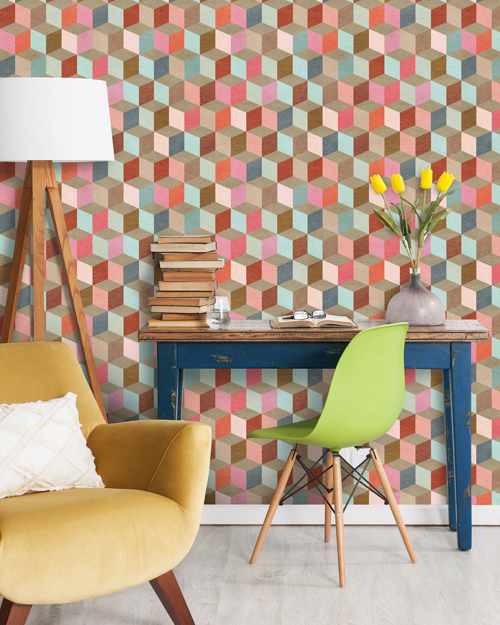 Coloured Geometry Premium wallpaper by Mind the Gap (WP20004), view 2