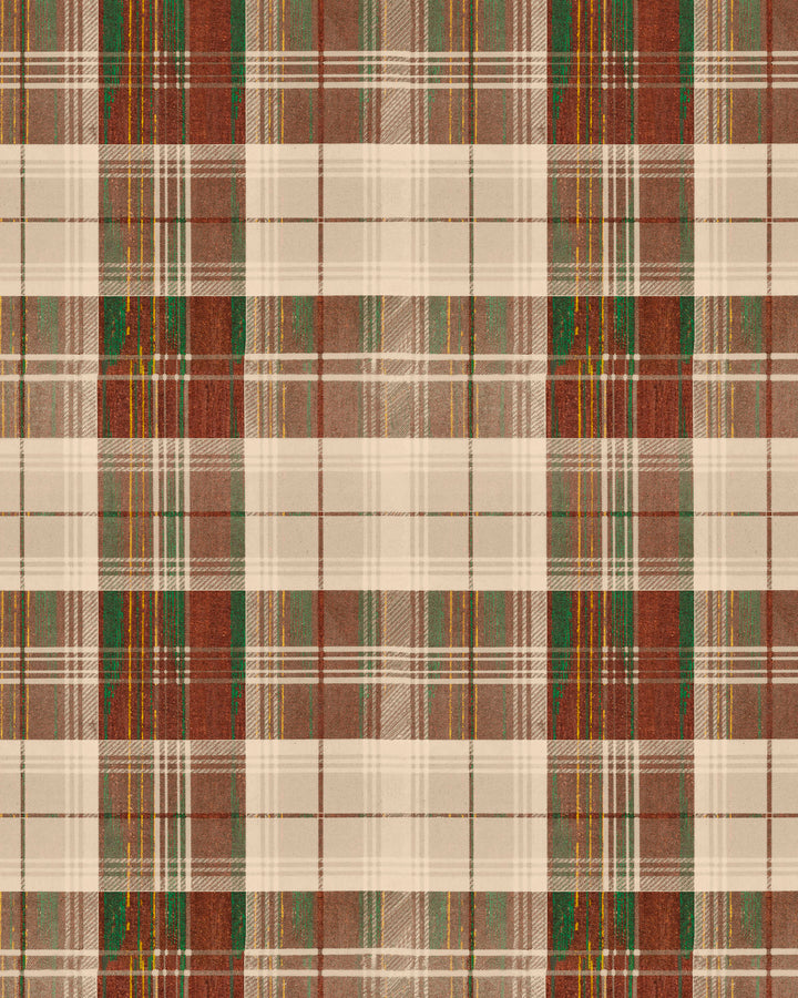 Countryside Plaid Leather wallpaper by Mind the Gap (WP30012), swatch