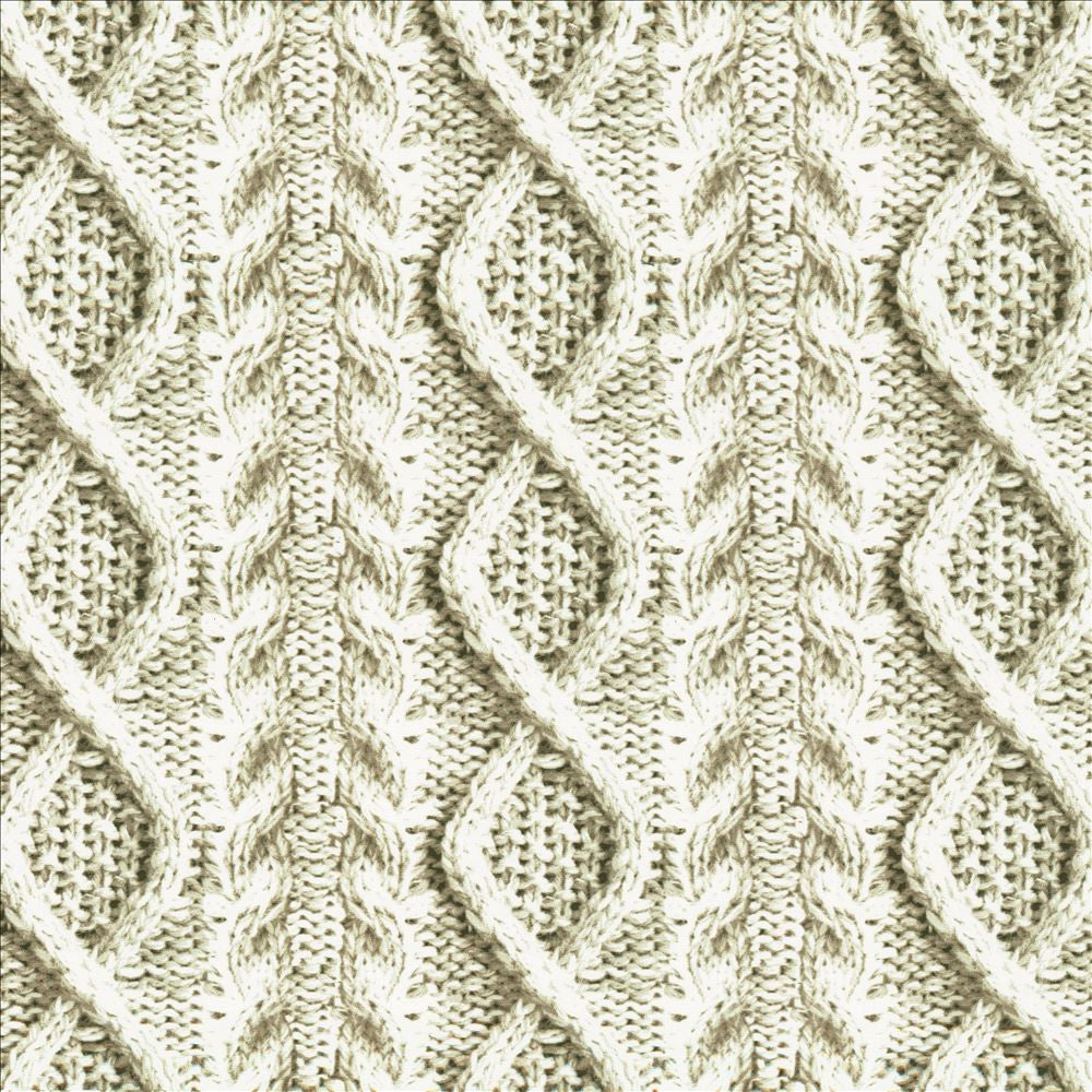 Cable Knit Grey by Kasmir Designer Fabric 1457 100% Cotton
 CHINA </p><p>Repeat: Horizontal: 7 inches and Vertical: 4 2/8 inches 57 - Swanky Fabrics -