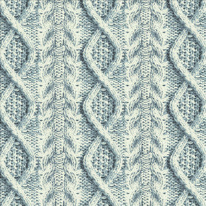 Kasmir Fabric Cable Knit Indigo