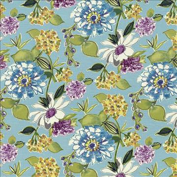 Cacherel Spring Water by Kasmir Designer Fabric 5065 100% Cotton PAKISTAN 15,000 Wyzenbeek Double Rubs H: 27 inches, V: 27 inches 54 - 55 - Swanky Fabrics - Kasmir