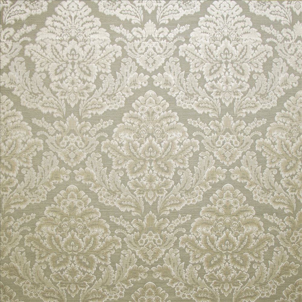 Callie Silver  by Kasmir Designer Fabric 5141 67% Polyester
33% Cotton
 INDIA 50,000 Wyzenbeek Double Rubs Horizontal: 13 6/8 inches and Vertical: 17 4/8 inches 55  - Swanky Fabrics -