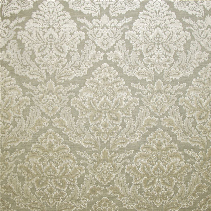 Callie Silver  by Kasmir Designer Fabric 5141 67% Polyester
33% Cotton
 INDIA 50,000 Wyzenbeek Double Rubs Horizontal: 13 6/8 inches and Vertical: 17 4/8 inches 55  - Swanky Fabrics -