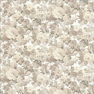 Campagne Floral Natural by Kasmir Designer Fabric 5062 55% Cotton 45% Polyester SPAIN 20,000 Wyzenbeek Double Rubs H: 54 inches, V: 27 inches 54 - 56 - Swanky Fabrics - Kasmir