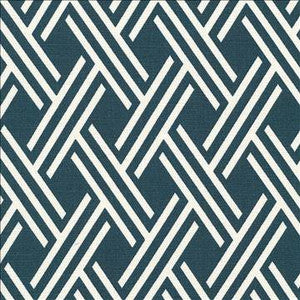Kasmir Fabric Canton Trellis Cerulean