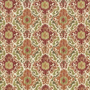 Capistrano Tiger Lily by Kasmir Designer Fabric 1434 100% Cotton PERU 12,000 Wyzenbeek Double Rubs H: 13 4/8 inches, V: 12 4/8 inches 54 - 55 - Swanky Fabrics - Kasmir