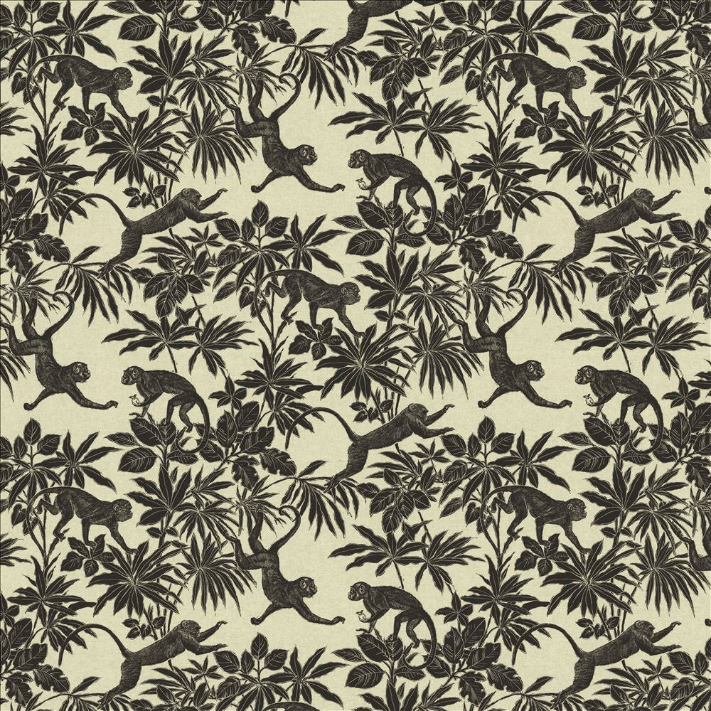 Capuchin Noir by Kasmir Designer Fabric See sample 90% Cotton
10% Polyester
 FRANCE 24,000 Martindale Cycles </p><p>Repeat: Horizontal: 23 6/8 inches and Vertical: 23 6/8 inches 61 - Swanky Fabrics -