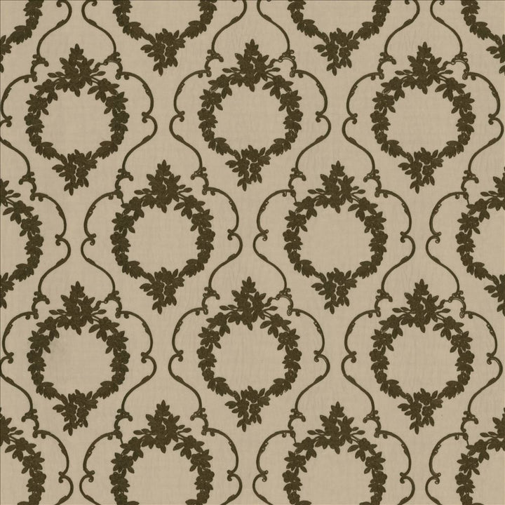 Carlotta Gray by Kasmir Designer Fabric 1444 100% Polyester
Embroidery
100% Polyester
 CHINA </p><p>Repeat: Horizontal: 11 6/8 inches and Vertical: 16 2/8 inches 101 - Swanky Fabrics -