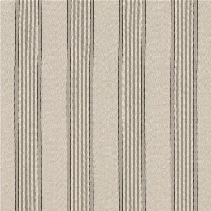 Carnegie Stripe Taupe  by Kasmir Designer Fabric 1446 42% Viscose
40% Polyester
18% Linen
 CHINA 30,000 Martindale Cycles Horizontal: 7 inches and Vertical: N/A 57  - Swanky Fabrics -