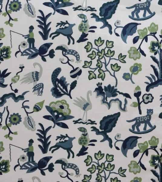 Roth & Tompkins Fabric Carousel Peacock