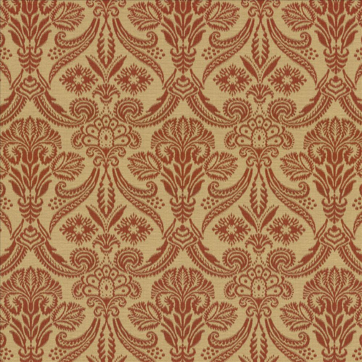 Carriage House Persimmon by Kasmir Designer Fabric 5121 58% Cotton 42% Polyester TURKEY 35,000 Wyzenbeek Double Rubs Horizontal: 14 inches and Vertical: 14 inches 55 - Swanky Fabrics -