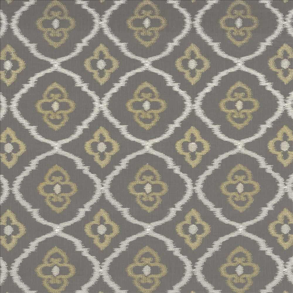 Catania Gunmetal by Kasmir Designer Fabric 1450 75% Viscose
25% Linen
 INDIA </p><p>Repeat: Horizontal: 9 7/8 inches and Vertical: 9 4/8 inches 54 - Swanky Fabrics -