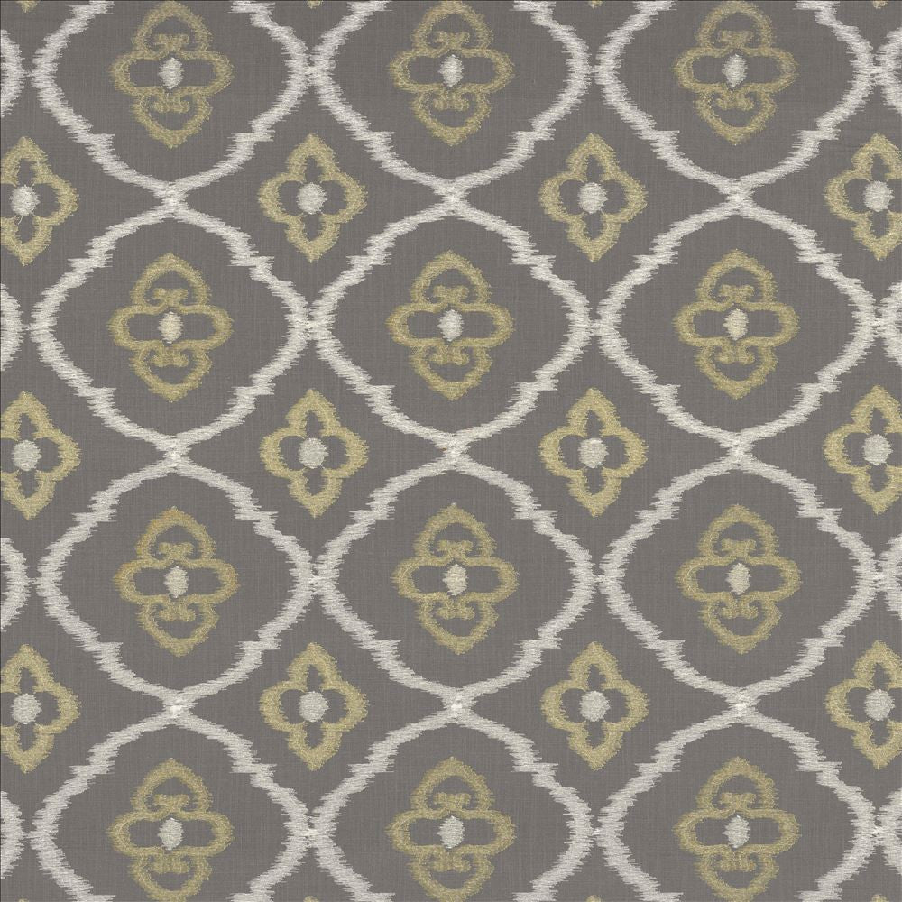 Catania Gunmetal by Kasmir Designer Fabric 1450 75% Viscose 25% Linen INDIA 25,000 Wyzenbeek Double Rubs Horizontal: 9 7/8 inches and Vertical: 9 4/8 inches 54 - Swanky Fabrics -