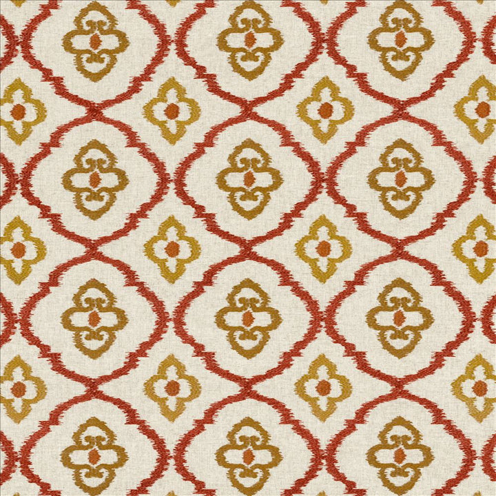 Catania Russet by Kasmir Designer Fabric 1450 75% Viscose 25% Linen INDIA 25,000 Wyzenbeek Double Rubs Horizontal: 9 7/8 inches and Vertical: 9 4/8 inches 54 - Swanky Fabrics -
