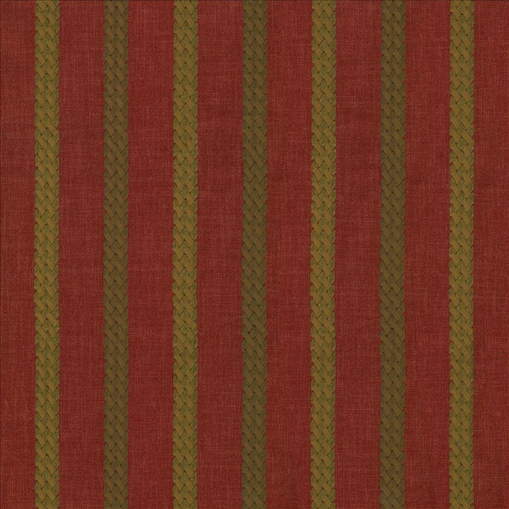 Celtic Stripe Crimson  by Kasmir Designer Fabric 1443 100% Polyester
Embroidery
100% Rayon
 INDIA 25,000 Wyzenbeek Double Rubs Horizontal: 4 2/8 inches and Vertical: 4/8 inches 51  - Swanky Fabrics -