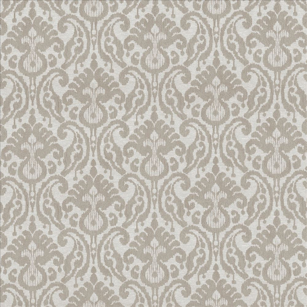 Chaibasa Ivory by Kasmir Designer Fabric 5113 66% Polyester 34% Cotton INDIA 30,000 Martindale Cycles Horizontal: 13 4/8 inches and Vertical: 12 4/8 inches 53 - 55 - Swanky Fabrics -