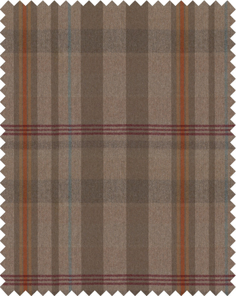 Mind The Gap Fabric CHALET Woven Fabric (FB00116) | FB00116 | TYROL APRES-SKI HOME COLLECTION | Brown, Mint, Orange, Taupe | Fabric Carolina | https://www.fabriccarolina.com/