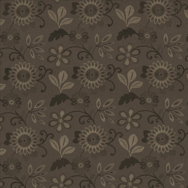 Chandra Graphite by Kasmir Designer Fabric 1443 100% Polyester Embroidery 100% Viscose INDIA Not Tested Horizontal: 13 inches and Vertical: 12 6/8 inches 55 - 56 - Swanky Fabrics -
