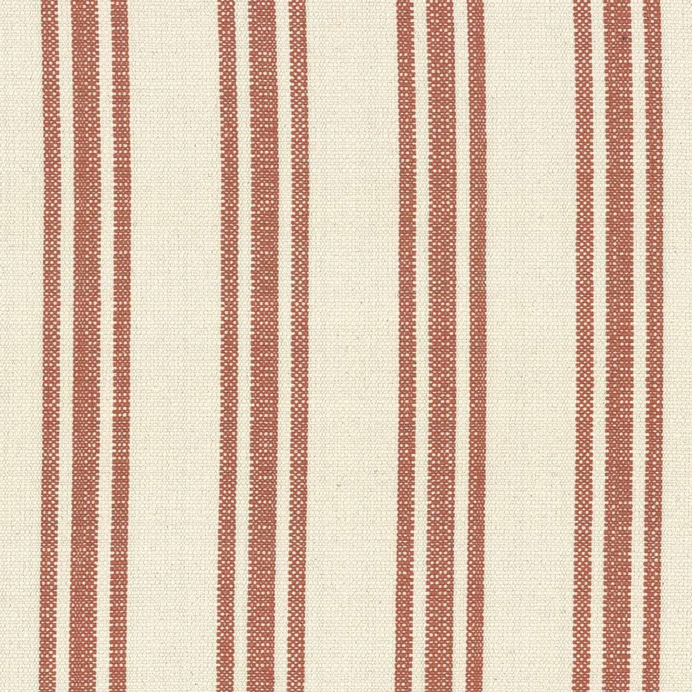 Chastain Stripe Pumpkin by Kasmir Designer Fabric 1434 80% Cotton 20% Polyester USA 12,000 Wyzenbeek Double Rubs Horizontal: 5 2/8 inches and Vertical: 0 Inches 54 - 57 - Swanky Fabrics -