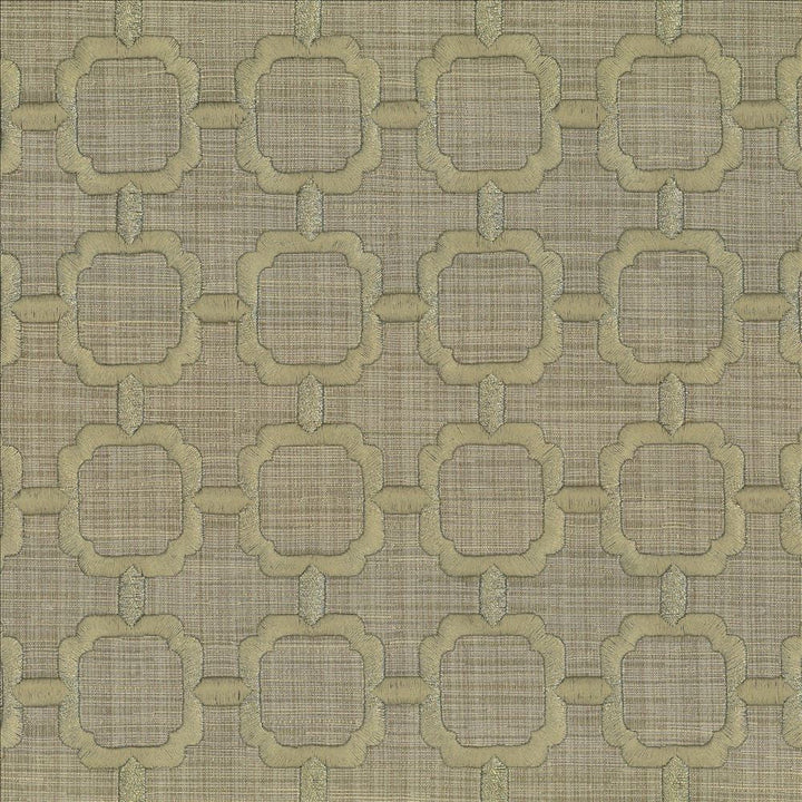 Chignon Grassland by Kasmir Designer Fabric 1442 65% Cotton 35% Polyester Embroidery 100% Rayon INDIA 3,000 Wyzenbeek Double Rubs Horizontal: 2 1/8 inches and Vertical: 2 inches 51 - 55 - Swanky Fabrics -