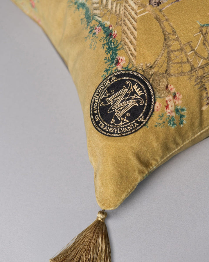 Chinoiserie velvet pillow by Mind the Gap (LC40054), view 2