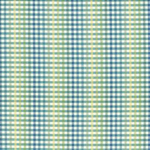 Kasmir Fabric Chloe Check Cabana Blue