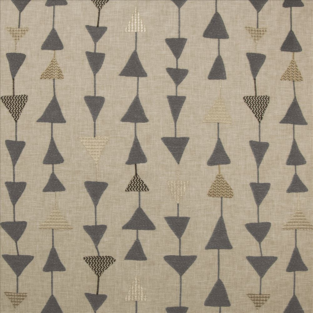 Clique Pebble by Kasmir Designer Fabric 1470 40% Polyester
37% Cotton
23% Viscose
 INDIA 80,000 Wyzenbeek Double Rubs </p><p>Repeat: Horizontal: 17 inches and Vertical: 18 2/8 inches 55 - Swanky Fabrics -