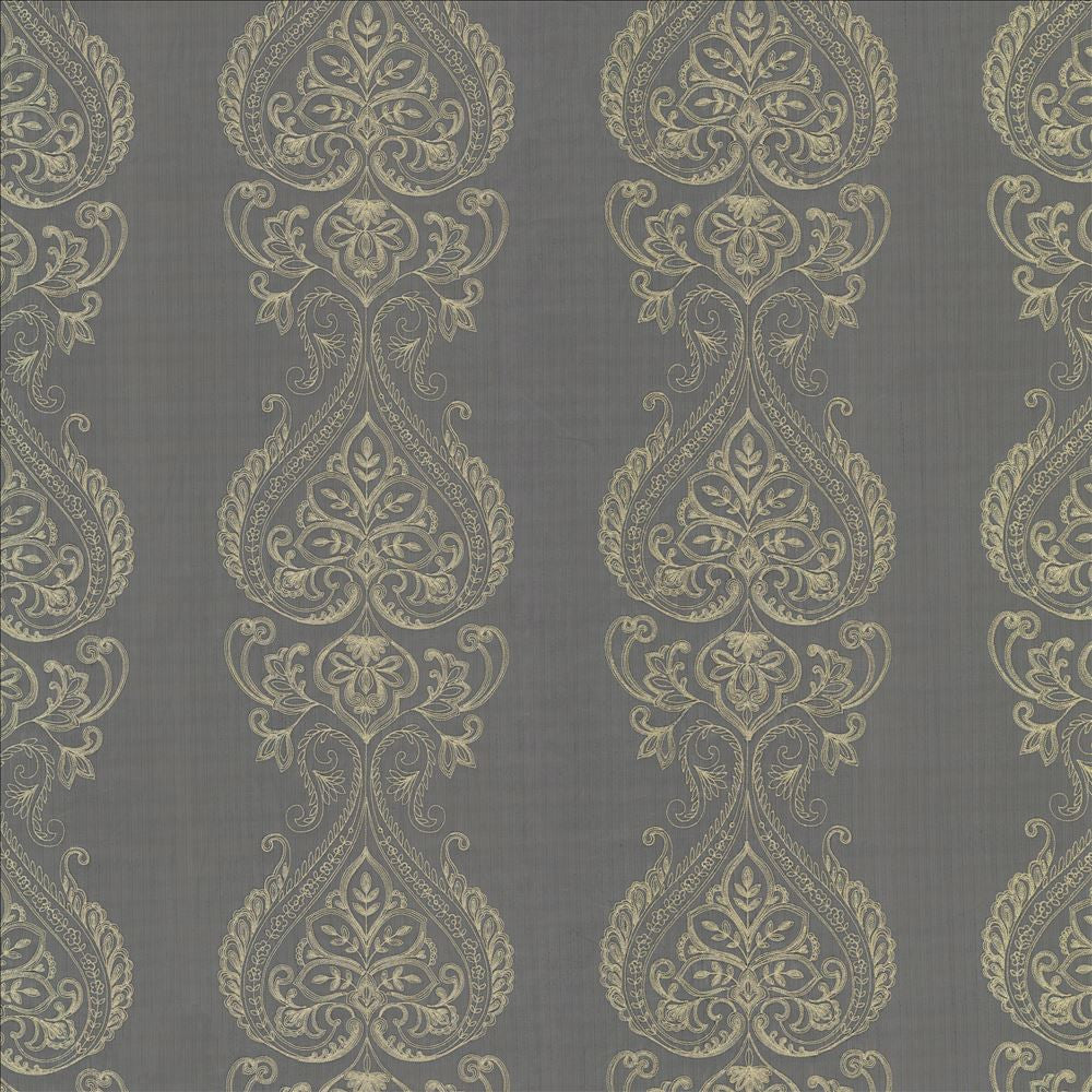 Cluny Black by Kasmir Designer Fabric 1444 100% Polyester Embroidery 100% Polyester CHINA Horizontal: 12 inches and Vertical: 13 inches 112 - 114 - Swanky Fabrics -