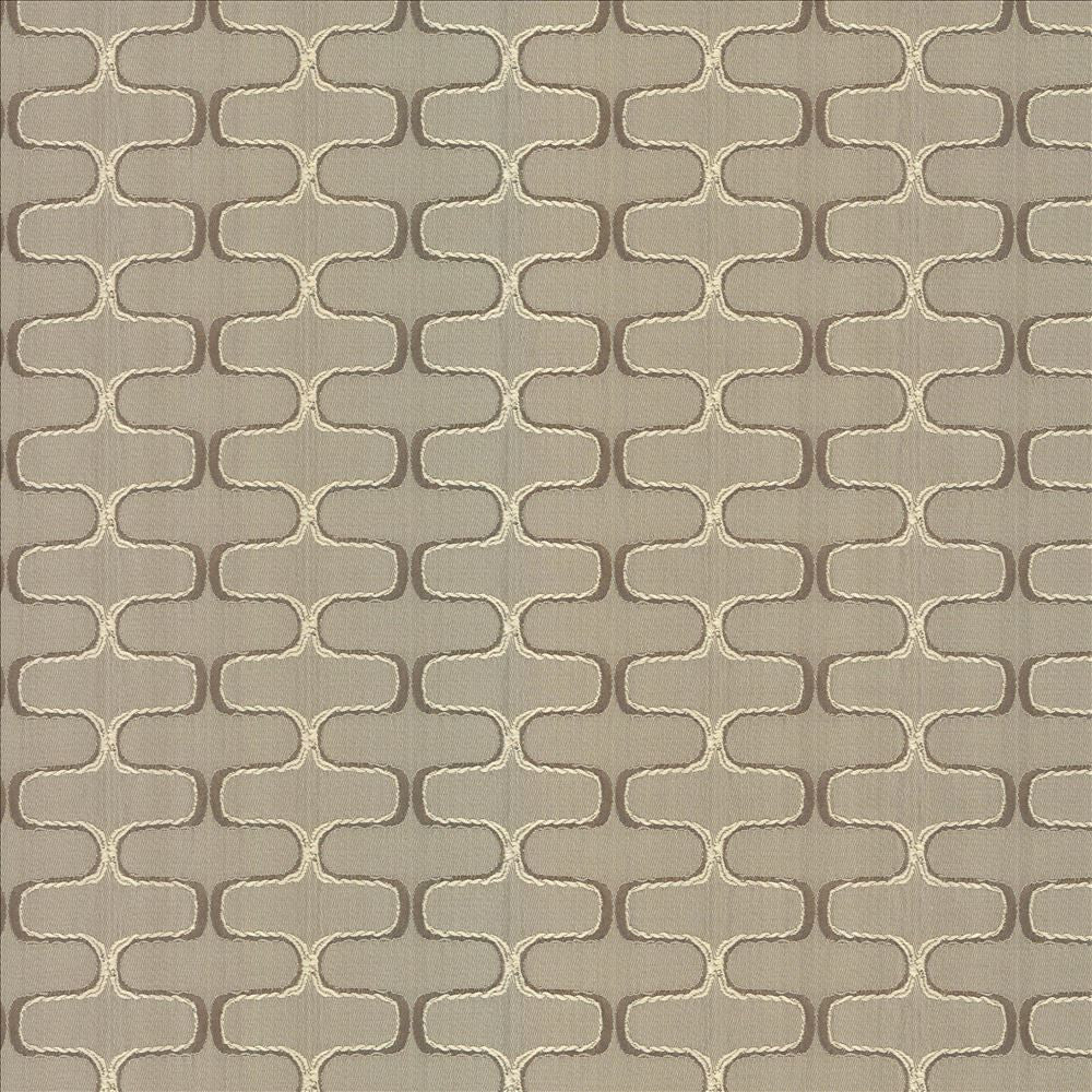 Conga Line Mushroom  by Kasmir Designer Fabric 5083 100% Polyester
 CHINA 30,000 Martindale Cycles Horizontal: 2 inches and Vertical: 1 inches 56  - Swanky Fabrics -