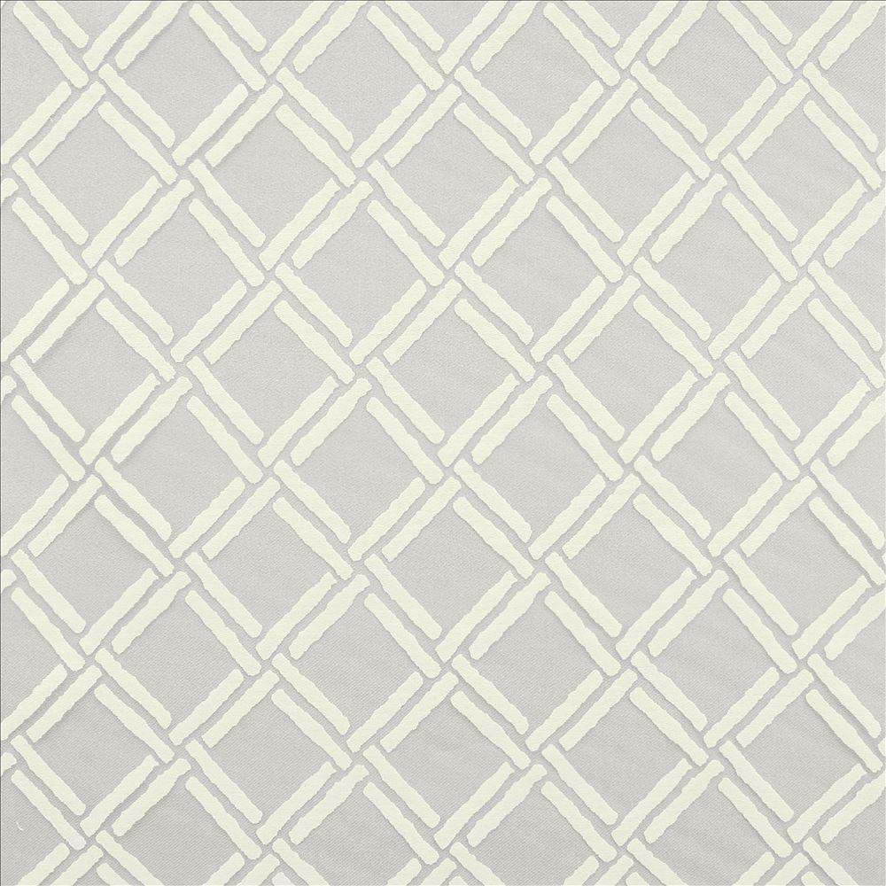 Connection Snow by Kasmir Designer Fabric 5108 55% Polyester
45% Rayon
 CHINA Not Tested </p><p>Repeat: Horizontal: 3 inches and Vertical: 3 inches 54 - Swanky Fabrics -